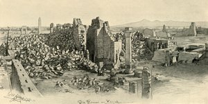Ruined Temples at Karnak, Egypt by Christian Wilhelm Allers