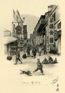 Street in Hong Kong by Christian Wilhelm Allers