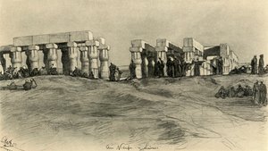 Temple Ruins, Luxor, Egypt by Christian Wilhelm Allers