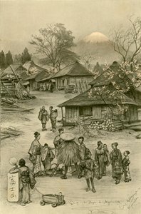 Village near Mount Fuji, Miyanoshita, Japan
