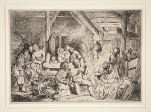 Adoration of the Shepherds by Christian Wilhelm Ernst Dietrich