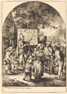 The Singer at the Country Fair by Christian Wilhelm Ernst Dietrich