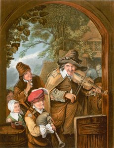 The itinerant musicians by Christian Wilhelm Ernst Dietrich