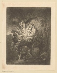 Flight into Egypt by Christian Wilhelm Ernst Dietrich