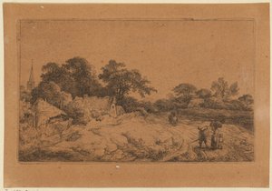 Path Behind the Village by Christian Wilhelm Ernst Dietrich