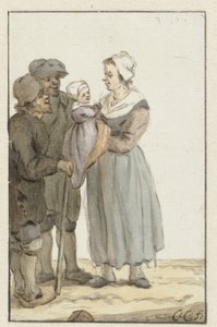 Woman with child by two men