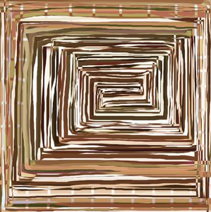Earthy Spiral Geometry by Christina Sillen