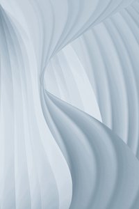Flowing Blue Curves by Christina Sillen