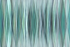 Flowing Teal Lines by Christina Sillen