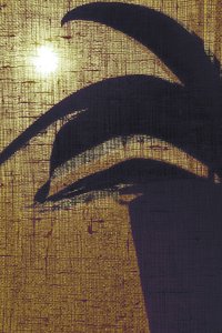 Golden Light Plant Silhouette by Christina Sillen