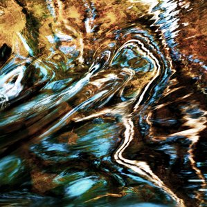 Liquid Gold Swirls by Christina Sillen