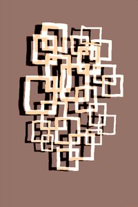 Overlapping Geometric Squares by Christina Sillen