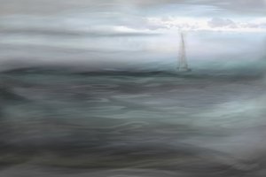 Sailboat In The Mist by Christina Sillen