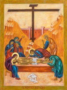 The Lamentation Icon by Christine Hales