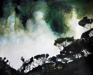 Moody Forest Sky by Christine Lindstrom