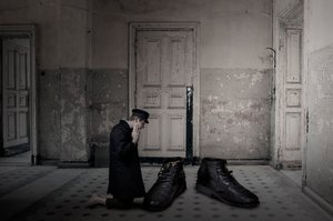Barefoot Man Oversized Boots by Christine von Diepenbroek