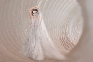 Elegant Veiled Woman by Christine von Diepenbroek