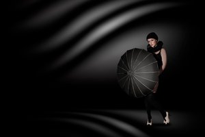Elegant Woman Umbrella by Christine von Diepenbroek