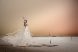 Pregnant Desert Woman