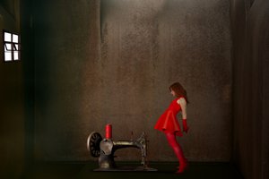 Red Dress Sewing Machine