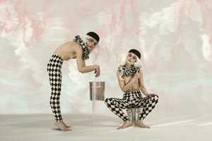 Surreal Harlequin Figures