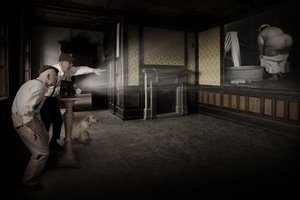 Vintage Bath Projection by Christine von Diepenbroek