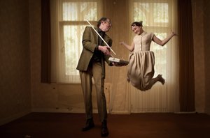 Whimsical Levitating Couple