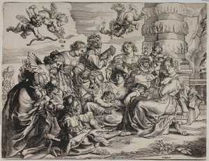 The Garden of Love, Left Half, with Seated Woman