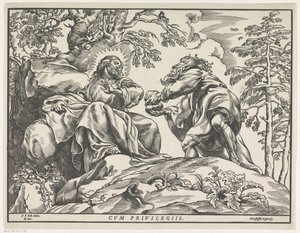 Temptation of Christ by Christoffel Jegher