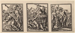 Three Scenes on the Road to Calvary by Christoffel Jegher after Anthonis Sallaert
