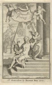 Apollo with Portrait of Caspar Brandt by Christoffel Lubienitzki