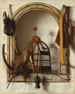 Niche with Falconry Gear by Christoffel Pierson
