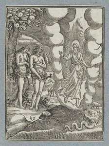 Adam and Eve Ashamed of Their Nakedness by Christoffel van Sichem (II)