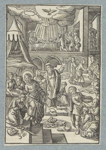Apostles Baptizing New Believers in Jerusalem