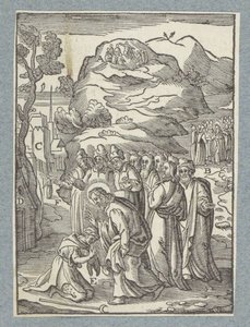 Christ Healing a Leper by Christoffel van Sichem (II)