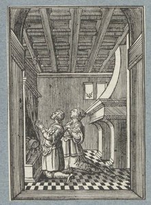 Wedding Night of Tobias and Sara by Christoffel van Sichem (II)