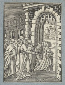Judith and Her Maidservant on the Way to Holofernes by Christoffel van Sichem (II)
