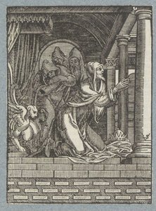 King of Nineveh Repenting by Christoffel van Sichem (II)