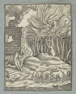 Moses and the Burning Bush by Christoffel van Sichem (II)