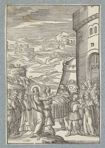 Raising of the Son of the Widow of Nain by Christoffel van Sichem (II)