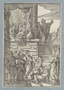Peter Preaching in Jerusalem by Christoffel van Sichem (II)