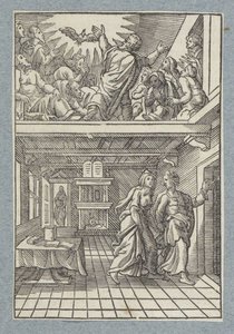 Outpouring of the Holy Spirit by Christoffel van Sichem (II)