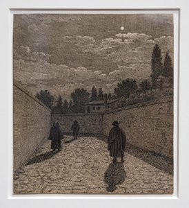 Moonlight on the Road, Illustration for Linear Perspective, Table IV 1838-40