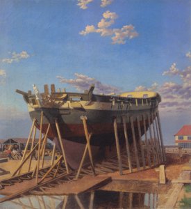 A Corvette on the Slipway