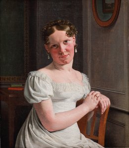 Julie Eckersberg, née Juel, the Artist’s Second Wife by Christoffer Wilhelm Eckersberg