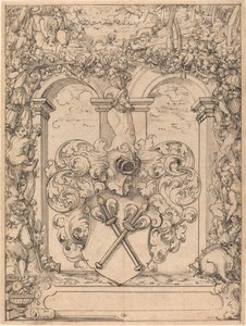 Design for a Window (Hunting Scene) by Christoph Murer