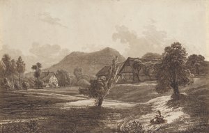 Lusatian Landscape with the Landeskrone Mountain by Christoph Nathe