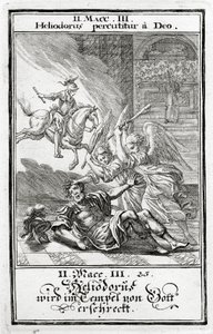 God Frightens Heliodorus in a Temple, 2 Maccabees (3:21-28), 1695
