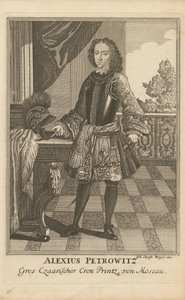Portrait of Tsarevich Alexei Petrovich of Russia 1690-1718, 1710