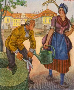 Castle Gardener by Christophe (1856 1945)